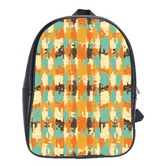 Shredded abstract background School Bag (Large)