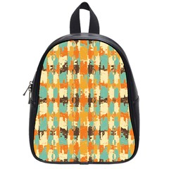 Shredded abstract background School Bag (Small)