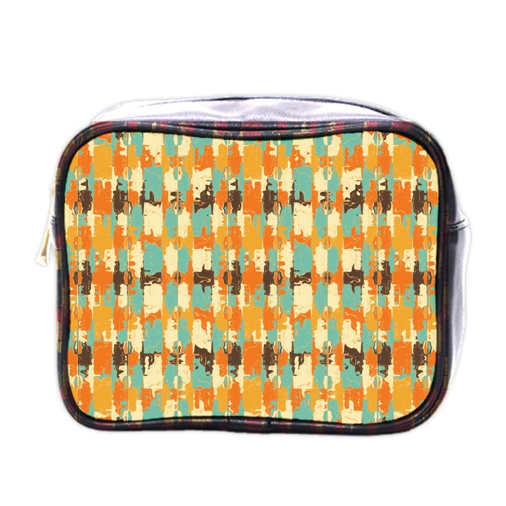 Shredded abstract background Mini Toiletries Bag (One Side)