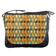 Shredded Abstract Background Messenger Bag by LalyLauraFLM