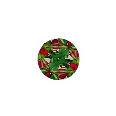 Floral Print Colorful Pattern 1  Mini Button by dflcprints