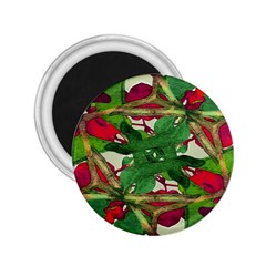 Floral Print Colorful Pattern 2 25  Button Magnet by dflcprints