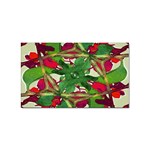 Floral Print Colorful Pattern Sticker 10 Pack (Rectangle) Front