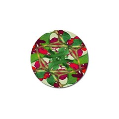 Floral Print Colorful Pattern Golf Ball Marker 4 Pack by dflcprints