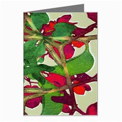 Floral Print Colorful Pattern Greeting Card by dflcprints