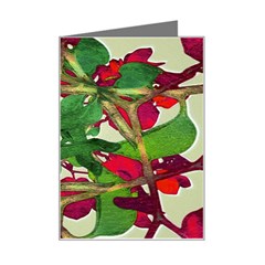 Floral Print Colorful Pattern Mini Greeting Card by dflcprints