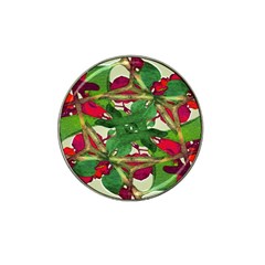 Floral Print Colorful Pattern Golf Ball Marker 4 Pack (for Hat Clip) by dflcprints