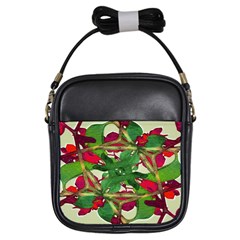 Floral Print Colorful Pattern Girl s Sling Bag by dflcprints