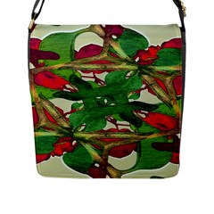 Floral Print Colorful Pattern Flap Closure Messenger Bag (large) by dflcprints