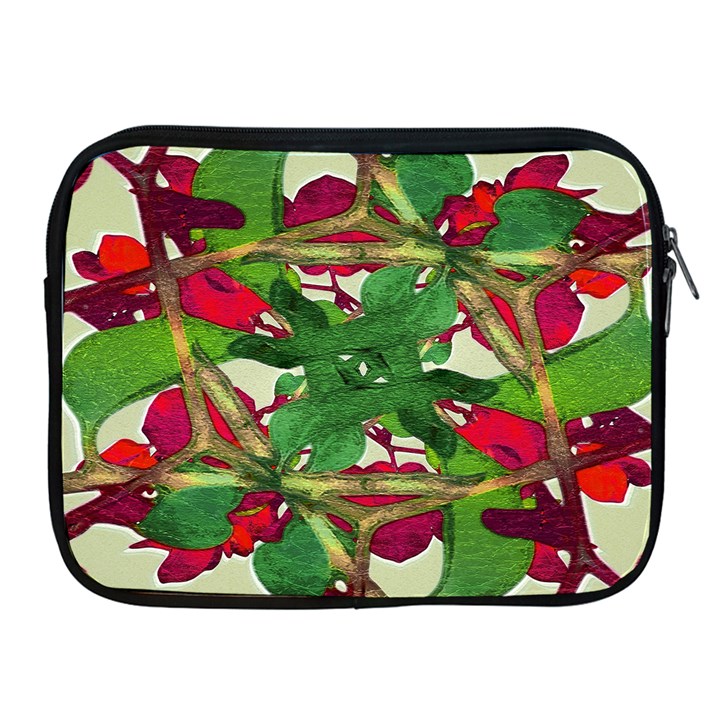 Floral Print Colorful Pattern Apple iPad Zippered Sleeve