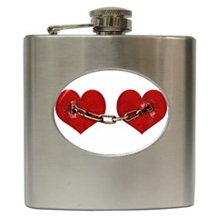 Unbreakable Love Concept Hip Flask by dflcprints