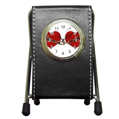 Unbreakable Love Concept Stationery Holder Clock by dflcprints