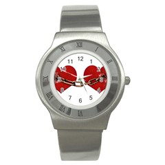 Unbreakable Love Concept Stainless Steel Watch (slim) by dflcprints