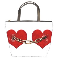 Unbreakable Love Concept Bucket Handbag by dflcprints