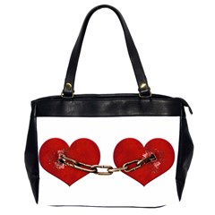 Unbreakable Love Concept Oversize Office Handbag (two Sides) by dflcprints