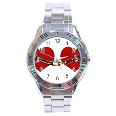 Unbreakable Love Concept Stainless Steel Watch by dflcprints