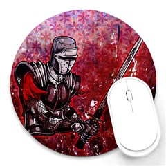 Knight 8  Mouse Pad (Round)