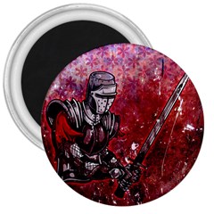 Knight 3  Button Magnet