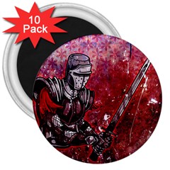 Knight 3  Button Magnet (10 pack)