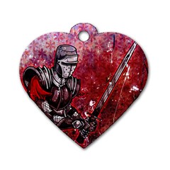 Knight Dog Tag Heart (One Sided) 