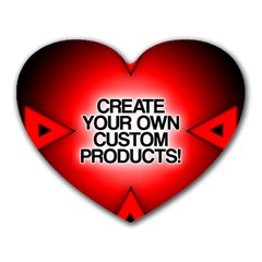 Create Your Own Custom Products And Gifts Mouse Pad (heart) by UniqueandCustomGifts