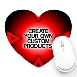 Create Your Own Custom Products And Gifts Mouse Pad (Heart) Front