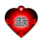 Create Your Own Custom Products And Gifts Dog Tag Heart (Two Sided) Front