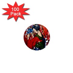 Geisha 1  Mini Button Magnet (100 pack)