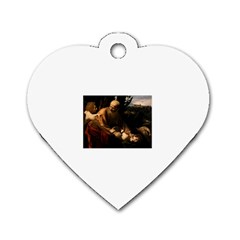 Abraham Dog Tag Heart (two Sided) by RembrandtRowe