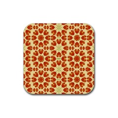 Colorful Floral Print Vector Style Drink Coaster (Square)