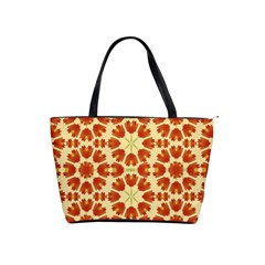 Colorful Floral Print Vector Style Large Shoulder Bag