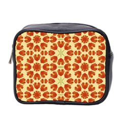 Colorful Floral Print Vector Style Mini Travel Toiletry Bag (Two Sides)