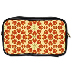 Colorful Floral Print Vector Style Travel Toiletry Bag (One Side)