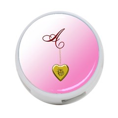 A Golden Rose Heart Locket 4-port Usb Hub (one Side)