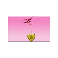 A Golden Rose Heart Locket Sticker Rectangular (10 Pack) by cherestreasures