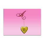 A Golden Rose Heart Locket Sticker A4 (10 pack) Front