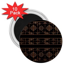 Dark Geometric Abstract Pattern 2 25  Button Magnet (10 Pack) by dflcprints