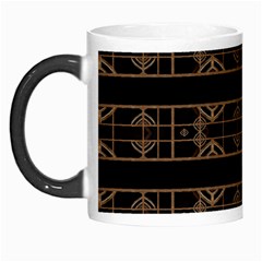 Dark Geometric Abstract Pattern Morph Mug by dflcprints