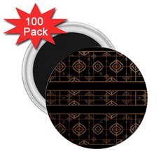 Dark Geometric Abstract Pattern 2 25  Button Magnet (100 Pack) by dflcprints