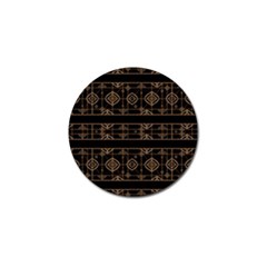 Dark Geometric Abstract Pattern Golf Ball Marker by dflcprints