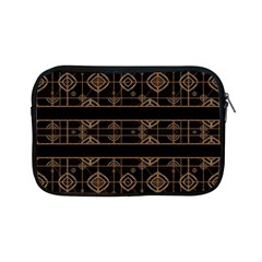 Dark Geometric Abstract Pattern Apple Ipad Mini Zippered Sleeve by dflcprints