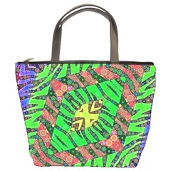 Zebra Print Abstract  Bucket Handbag by OCDesignss