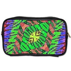 Zebra Print Abstract  Travel Toiletry Bag (one Side) by OCDesignss