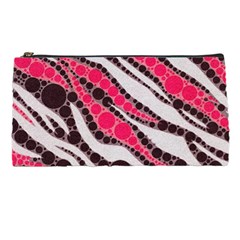 Red Zebra Bling  Pencil Case by OCDesignss