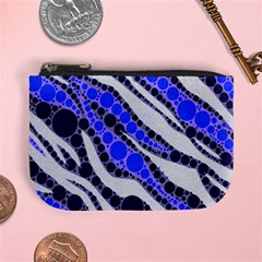 Blue Zebra Bling  Coin Change Purse by OCDesignss