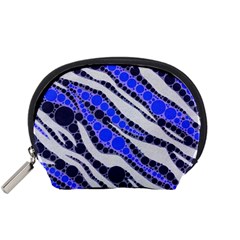 Blue Zebra Bling  Accessory Pouch (small) by OCDesignss