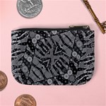 Silver Zebra  Coin Change Purse Back