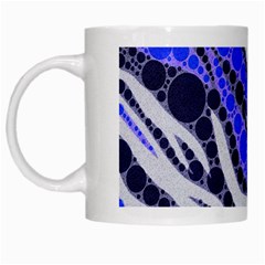 Blue Zebra Bling  White Coffee Mug by OCDesignss