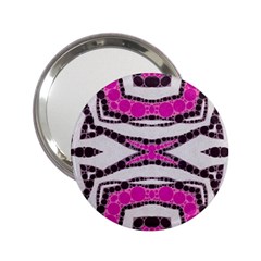 Pink Black Zebra  Handbag Mirror (2 25 ) by OCDesignss