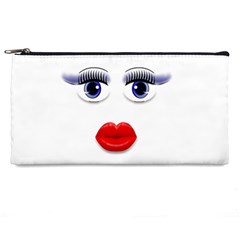 Face With Blue Eyes Pencil Case by cherestreasures